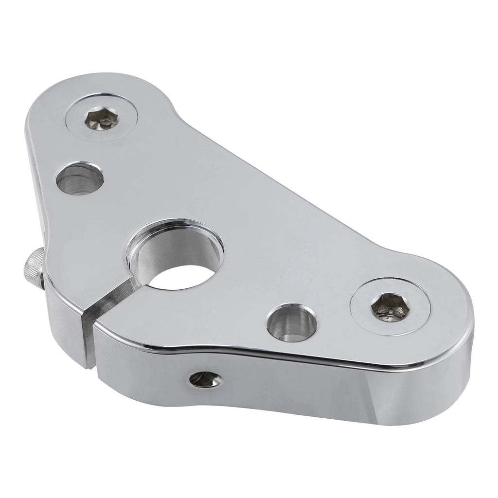 Chrome Triple Tree Top Clamp for Harley Cross Bones FLSTSB (2008–2011)
