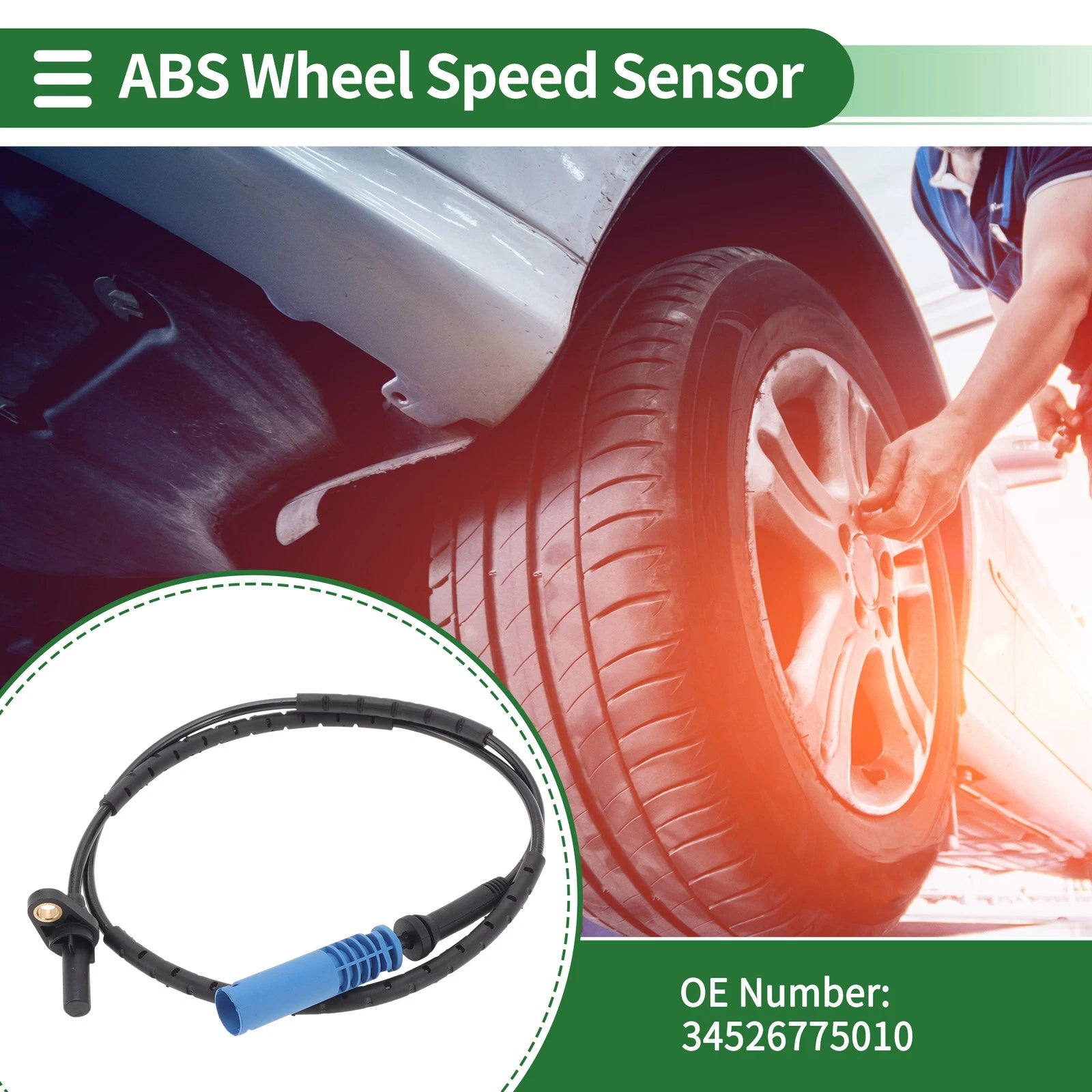 ABS Wheel Speed Sensor No. 34526775010 for BMW 3 Series E90 (2007–2013)