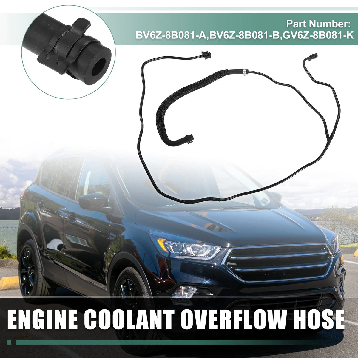 1 Pcs Radiator Hose for Ford Escape (2013–2016) No.BV6Z8B081A/BV6Z8B081B