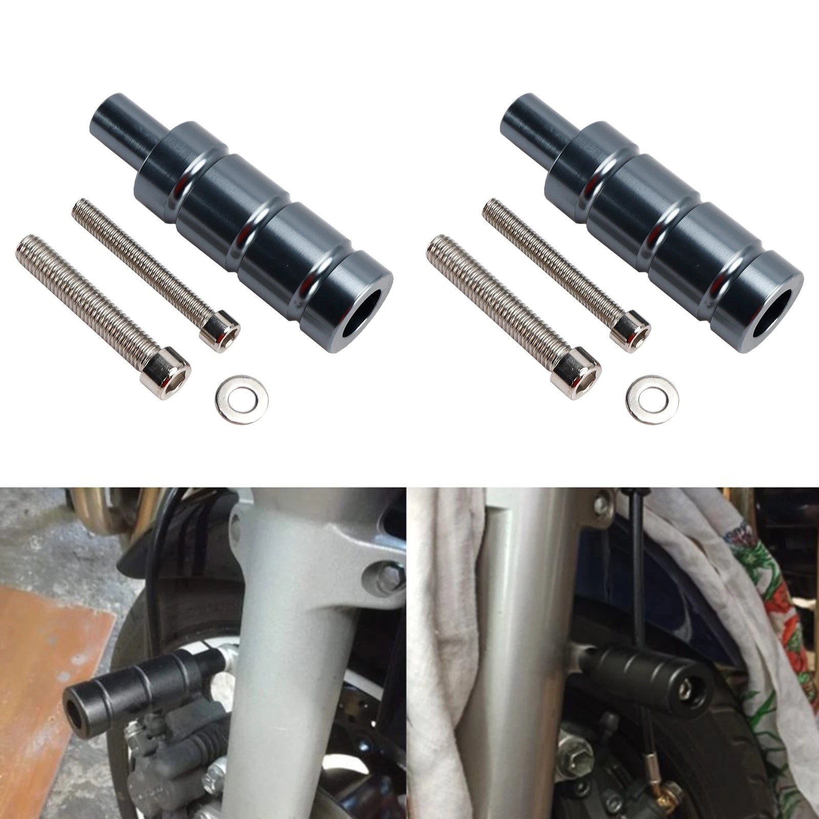 2X Fender Fork Mount Headlight Tail Spot Light Bracket for Motorcycle T9