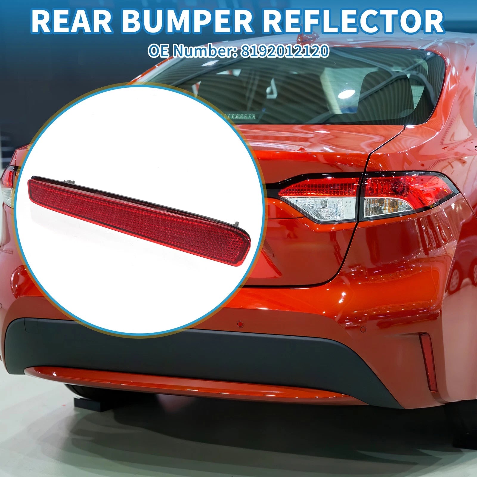 Rear Left Bumper Reflector Replacement for Toyota Corolla (2020–2023)