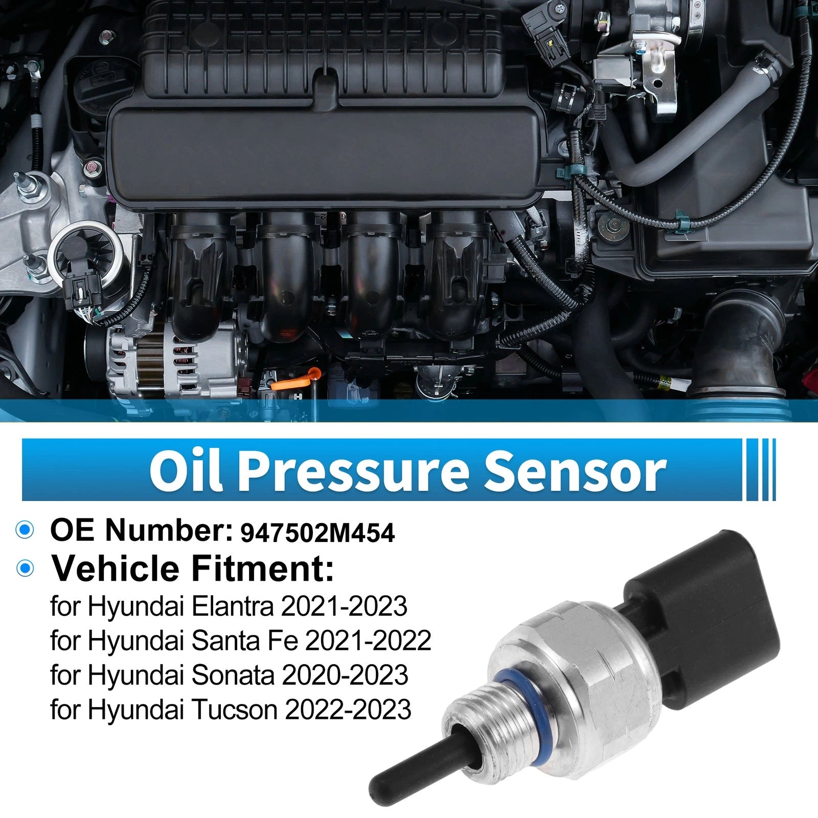 Engine Oil Pressure Sensor Replacement for Hyundai Elantra (2021–2023)