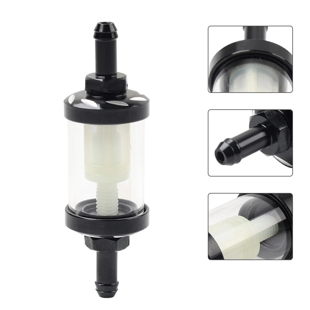 Inline Reusable 8MM 5/16 Motorcycle Gas Fuel Filter