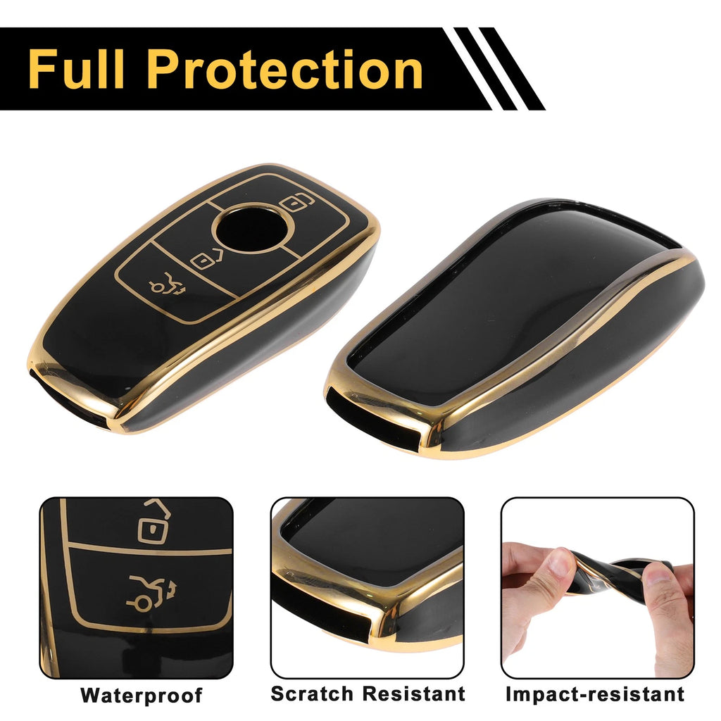 TPU Car Key Case for Mercedes Benz E Class (3 Buttons)
