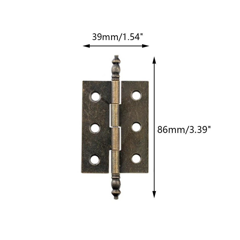 2X Hinge for Wooden Jewelry Chest Cabinet (Vintage)