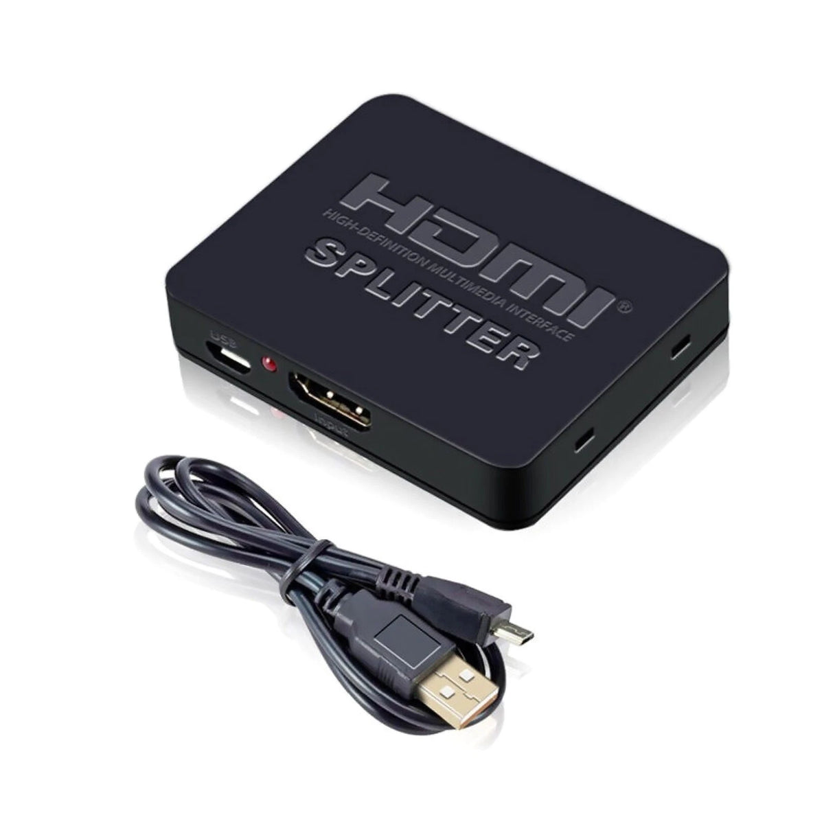 HDMI Splitter 1 in 2 Out 1080P 4K Adapter for Universal Use