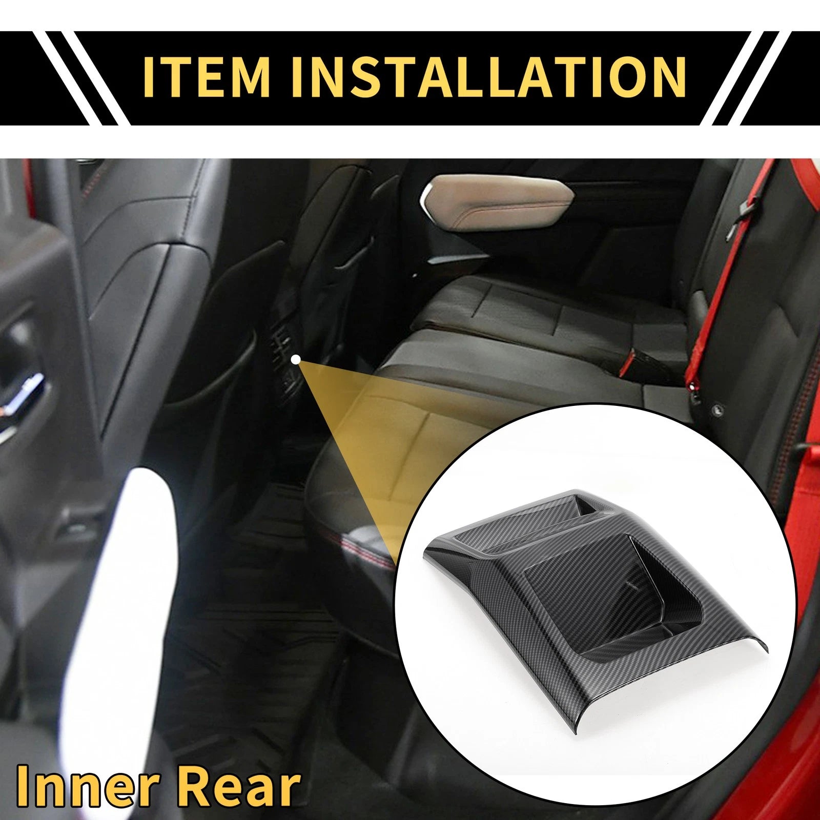 Central Armrest AC Vent Cover Trim Replacement for Chevy Colorado (2023–2024)
