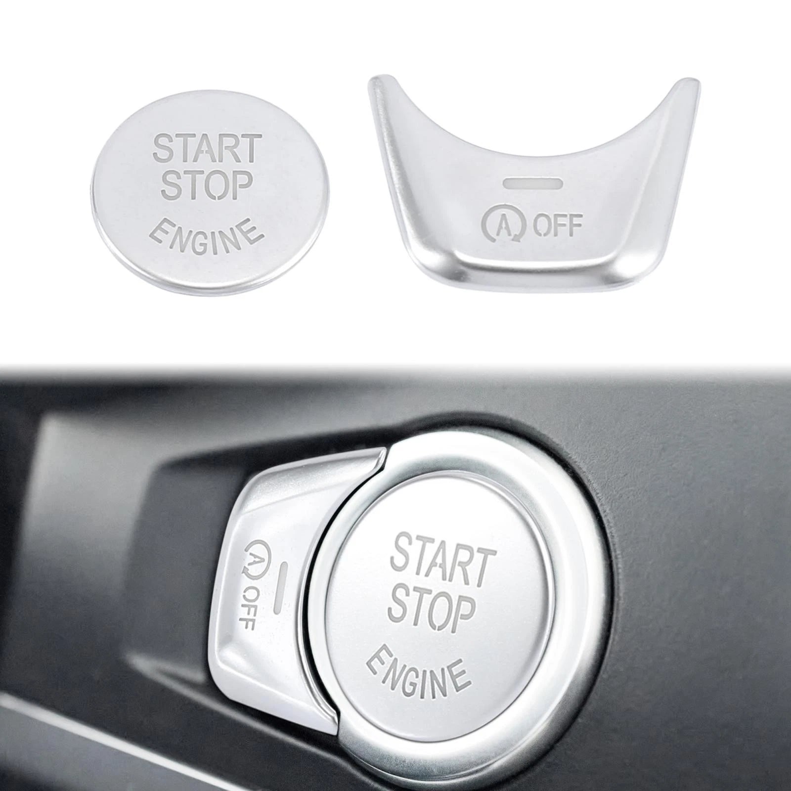 Start Stop Switch Button Cover Set for BMW 5 Series 7 Series (2011–2020)