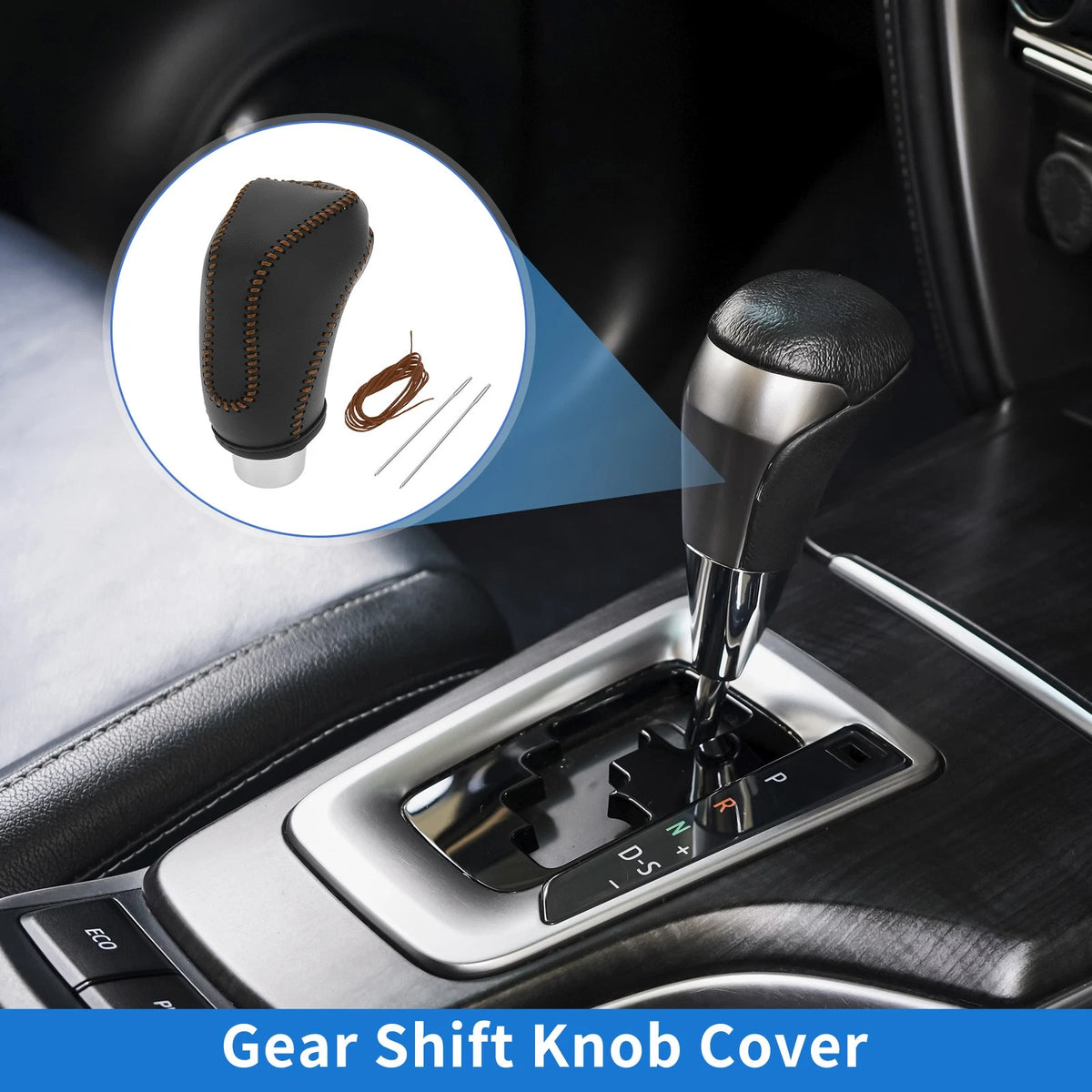 Gear Shift Knob Cover Set Faux Leather for Subaru Impreza (2008–2016)
