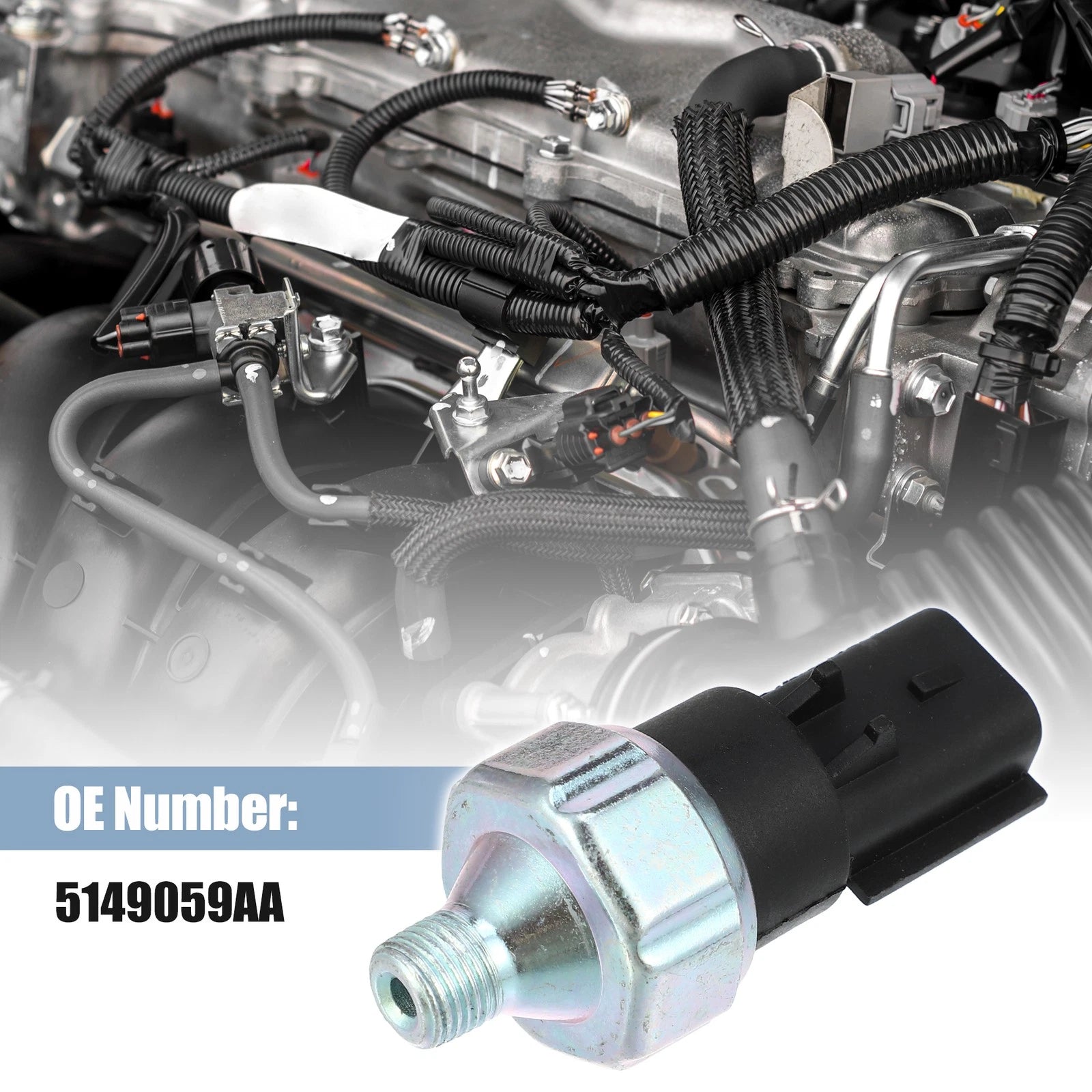 Fuel Rail Pressure Sensor Replacement for Jeep Cherokee Wrangler Ram (2000–2021)