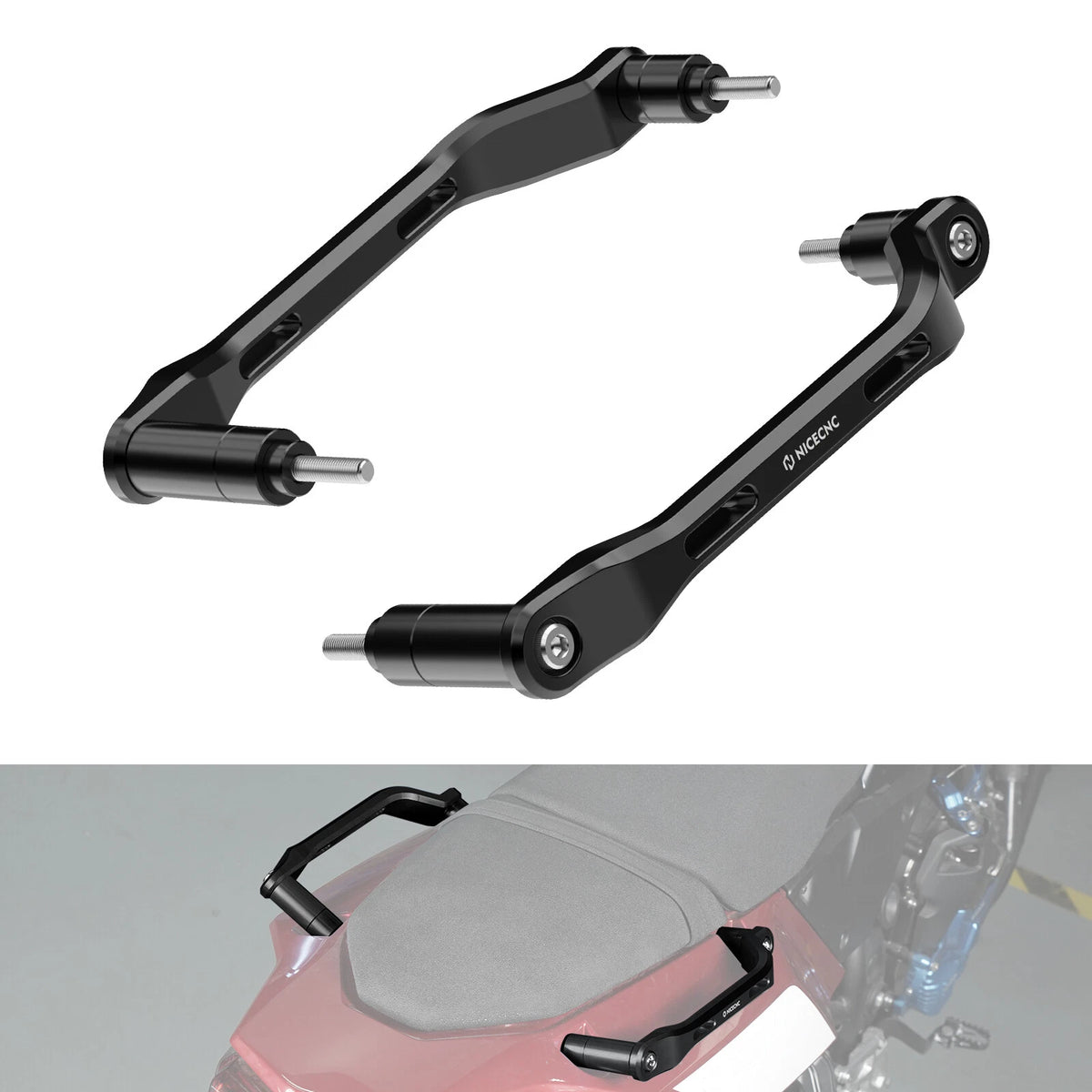 Passenger Rear Grab Handle Set for Yamaha Tenere 700 XTZ700 (2019–2024)