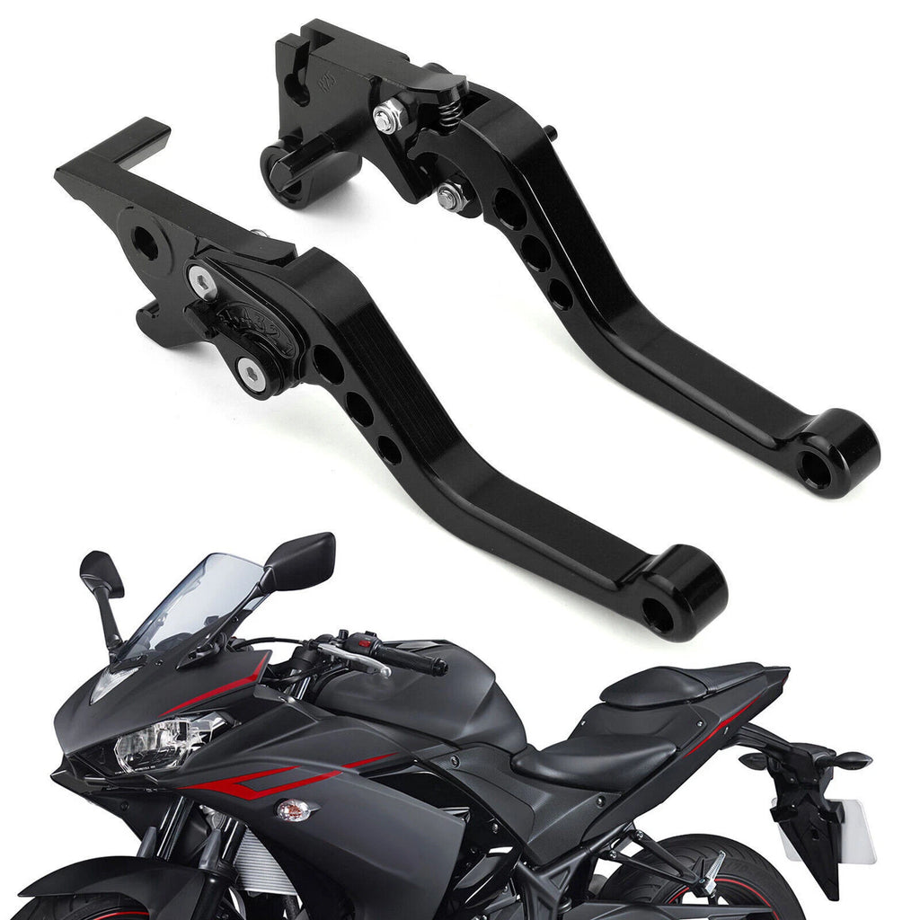 Brake Clutch Levers for Yamaha YZF R3 R25 MT 25 (2015–2017) Black T9