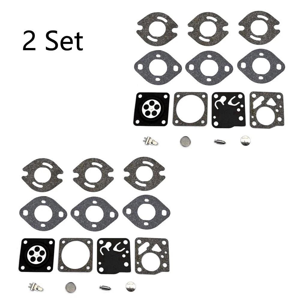 Set of 2 Carburetor Rebuild Kits for Tecumseh TC200 TC300 Tillotson RK21 HU