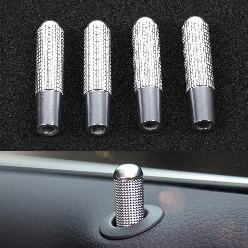 Set of 4 Door Pin Lock Knobs for Silver (Fits )