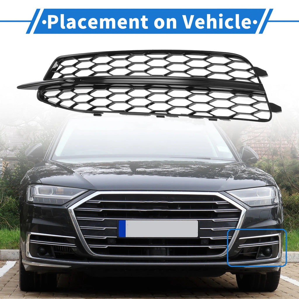Front Left Fog Light Grill with Hole for Audi A6 C7 (2011–2014)