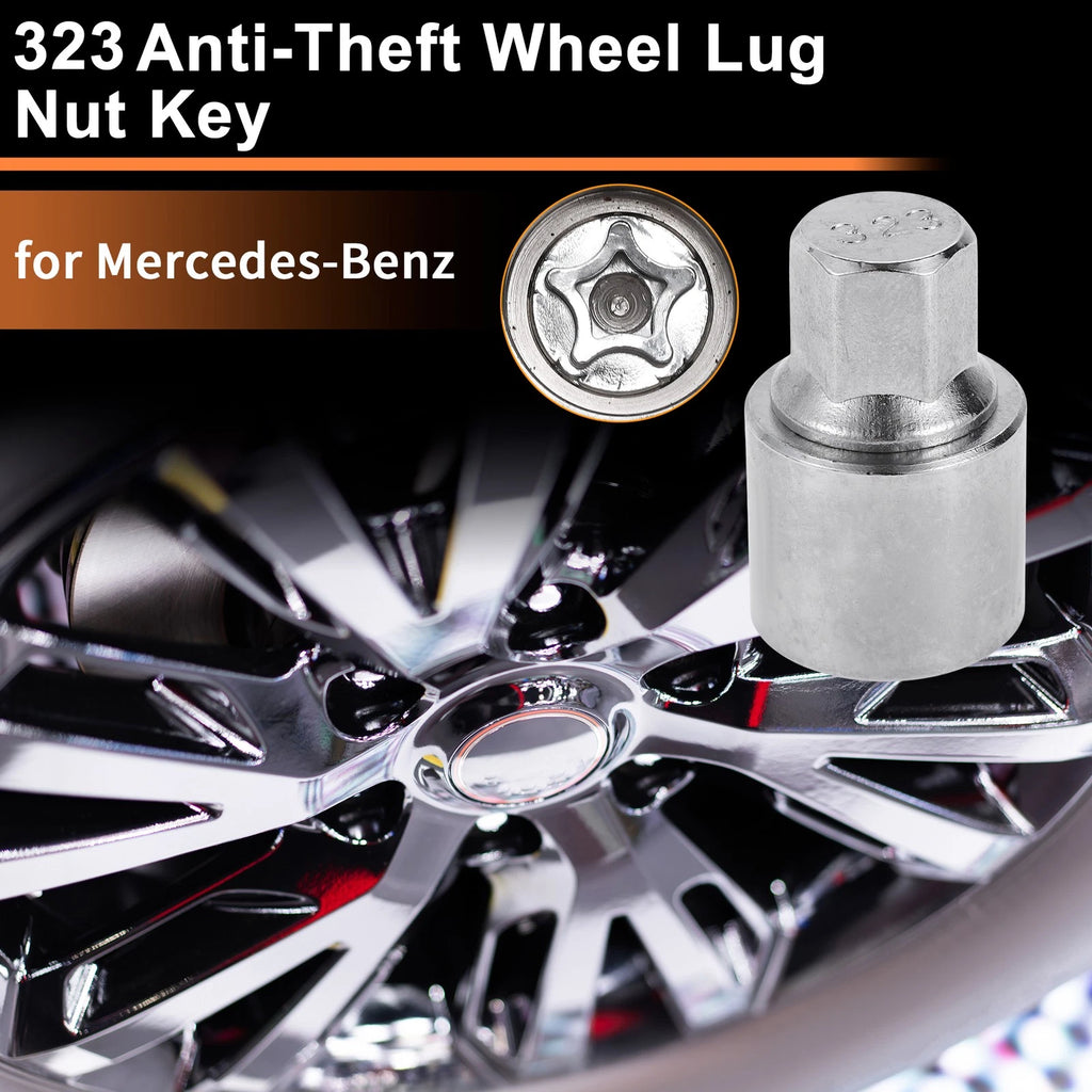 Wheel Lock Lug Nut Replacement for Mercedes-Benz Locking Key Tool (1999–2023)