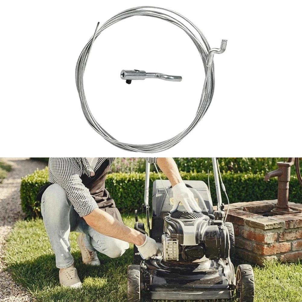 2.5m Gas Cable Kit 1.5mm Dia with End Cap and Z Clamp for Garden Tools