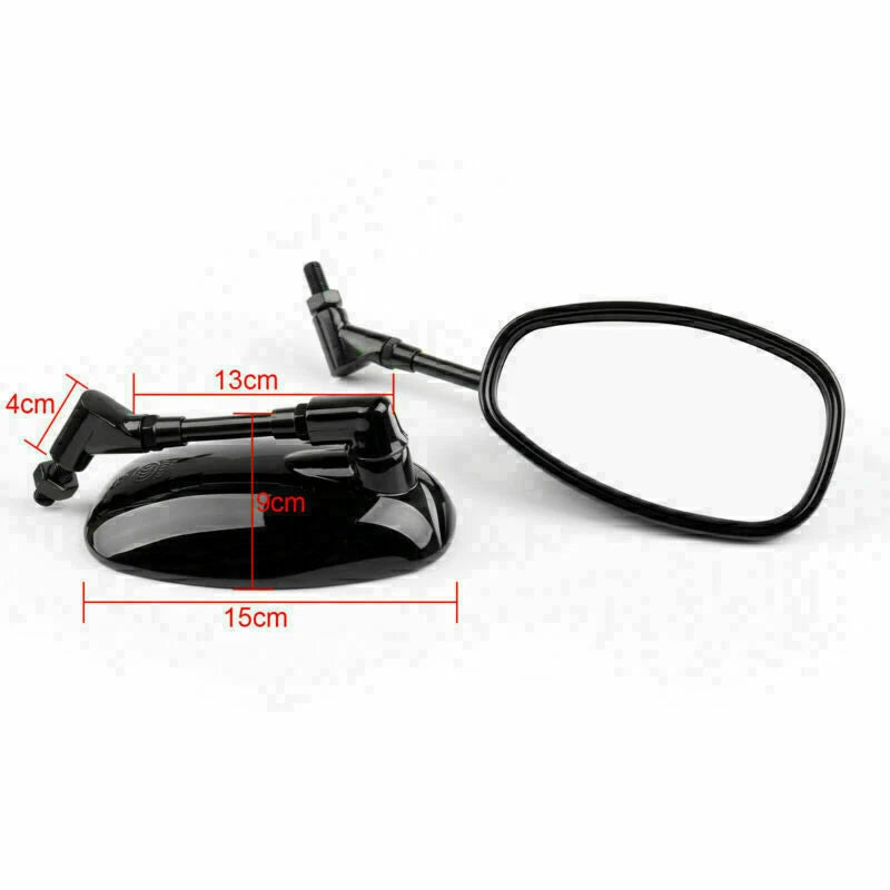 Rear View Mirrors for Yamaha V-MAX, XJR1200, MT-03, FZ6, XV950 (2004–2009)