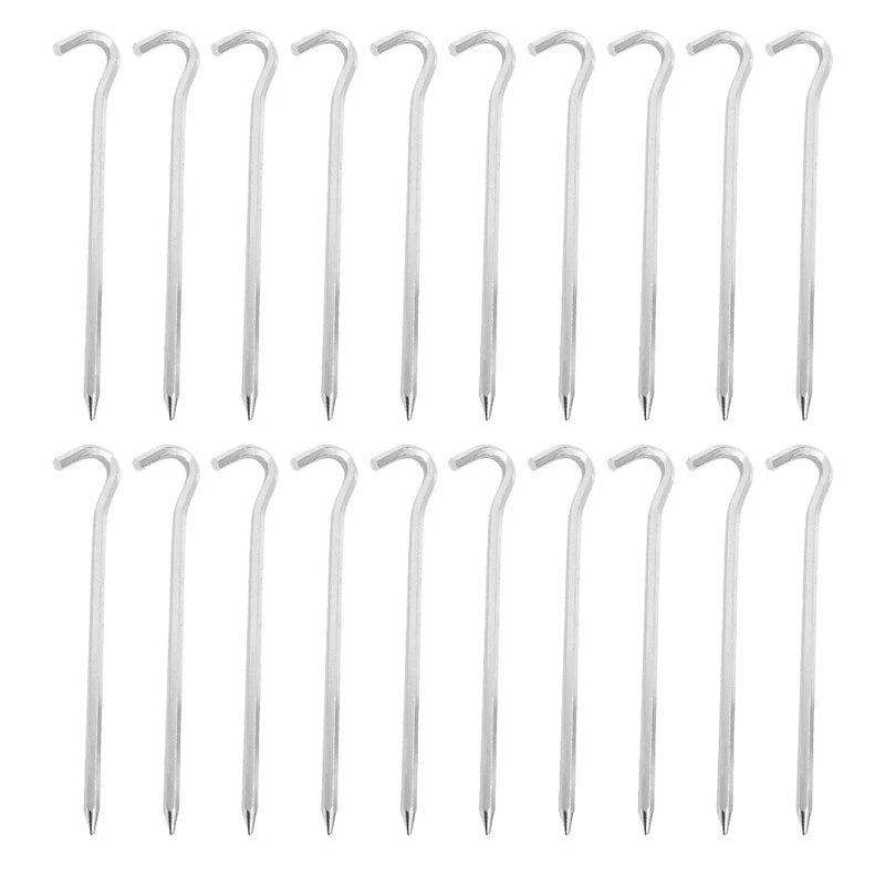 20X Aluminum Alloy Nails for Camping Setup