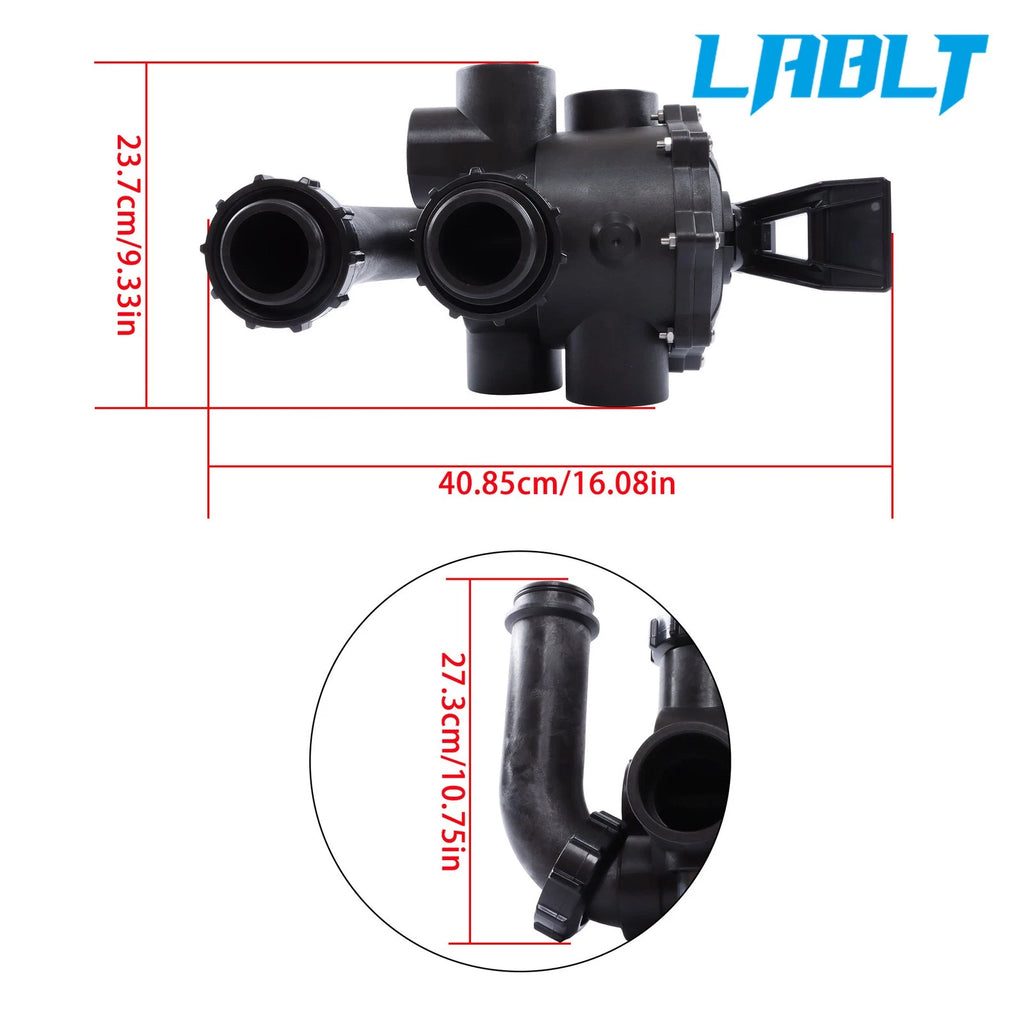 LABLT 4-Way Valve Assembly for D.E. Filter SP0740DE (2-Inch SKT)