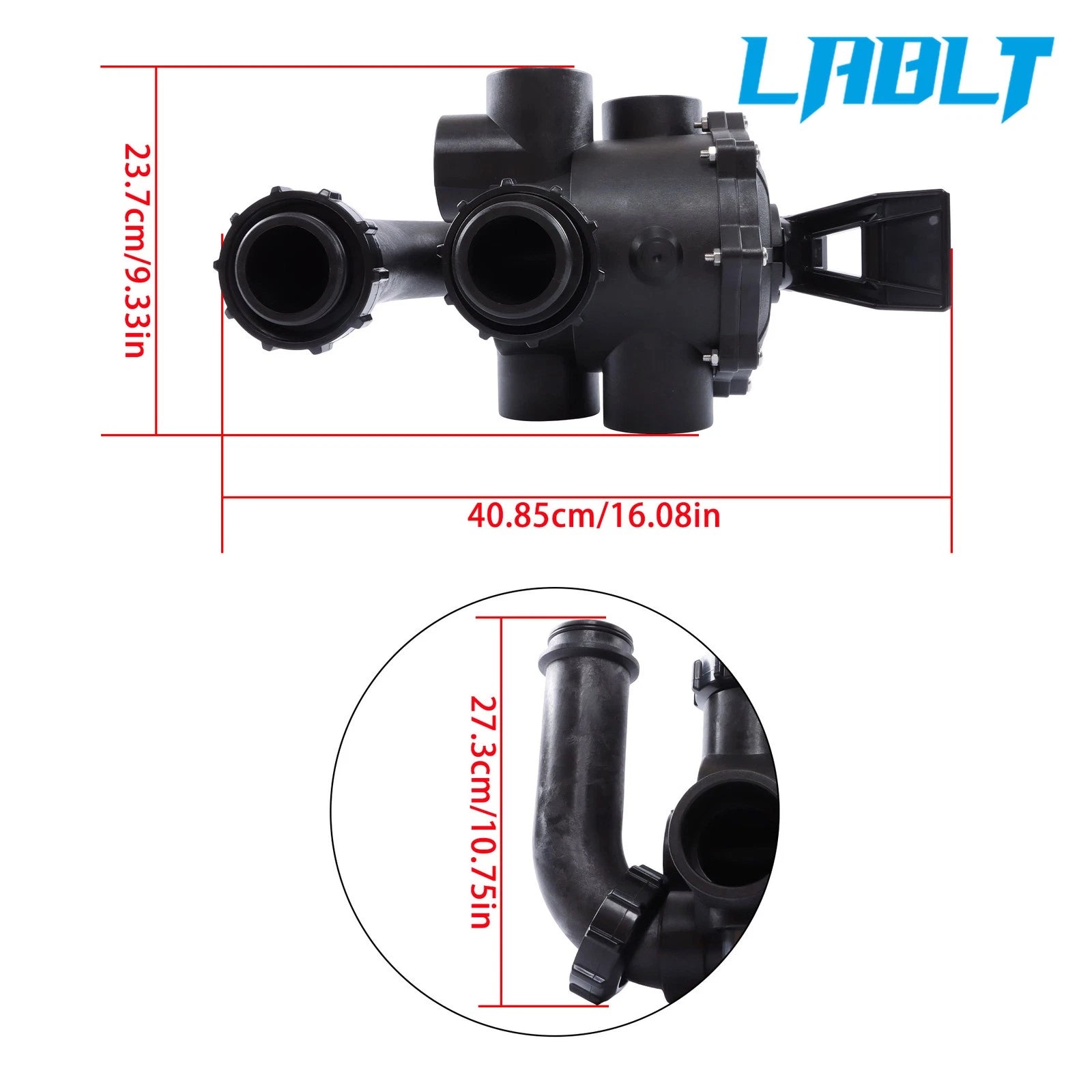 LABLT 4-Way Valve Assembly for D.E. Filter SP0740DE (2-Inch SKT)
