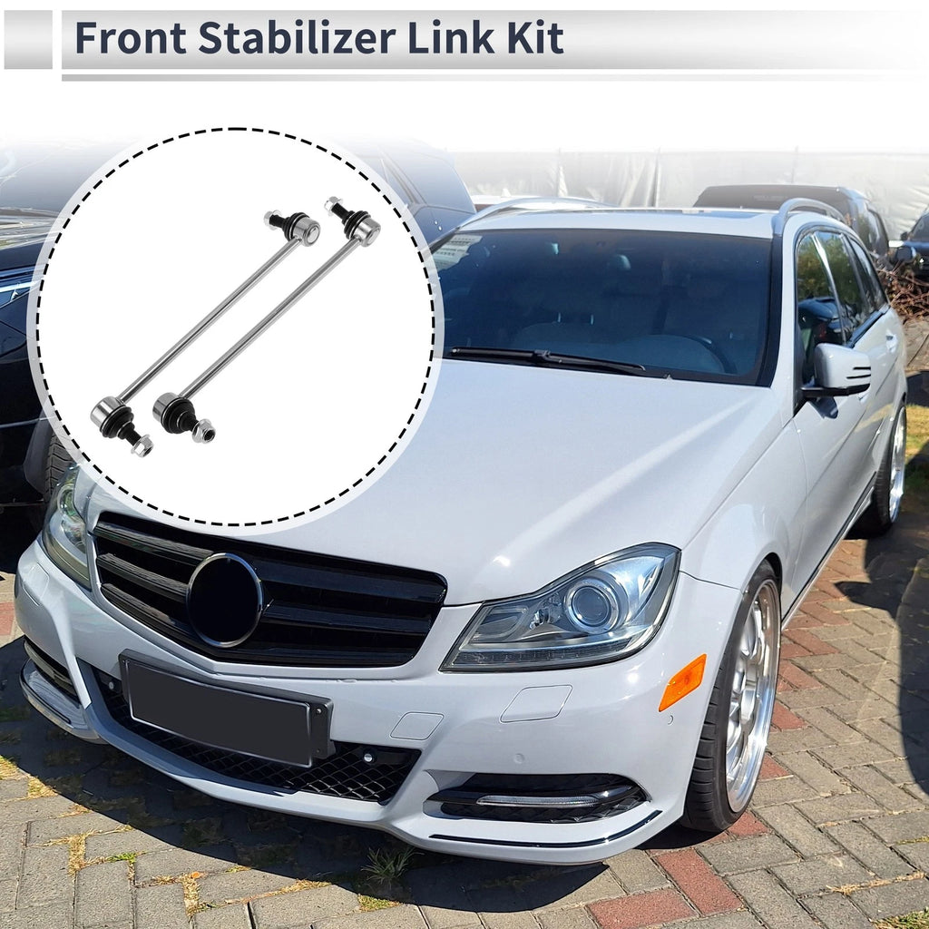 Front Stabilizer Bar Links Replacement No Bushing for Mercedes-Benz C230 (2008–2015)