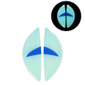 Reflective Bumper Decal for Universal Fit (Blue Arc Blue Eyes Pattern)