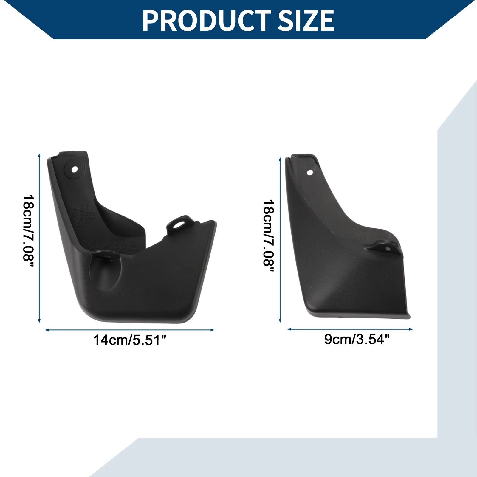 Mud Flaps Splash Guards Front Rear Set for Toyota Vitz (2011–2023)