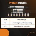 Clutch Alignment Tool Kit for Universal Compatibility (Car, Light Truck, SUV)