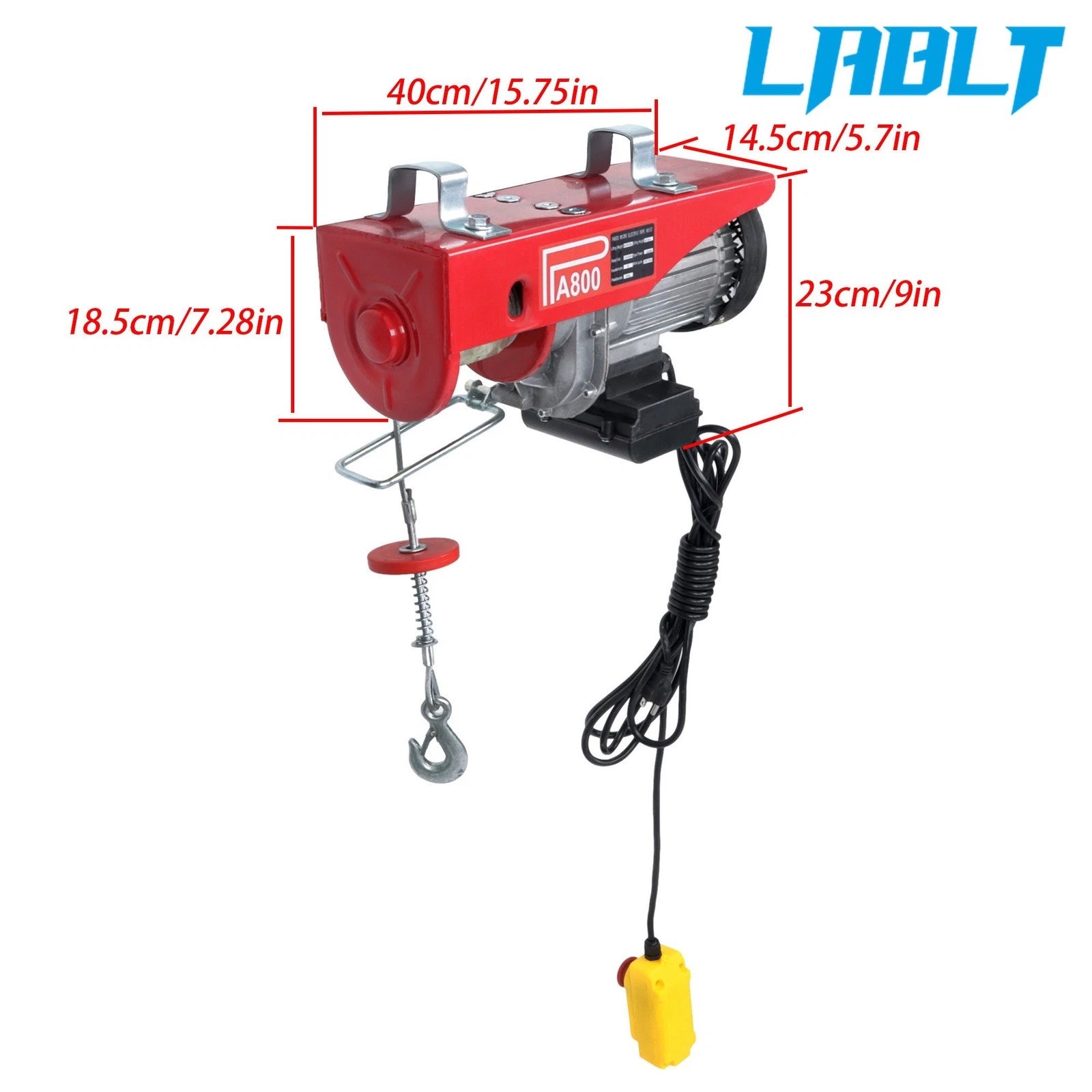 Electric Hoist 1760lbs Crane Winch for Universal Use (110V)