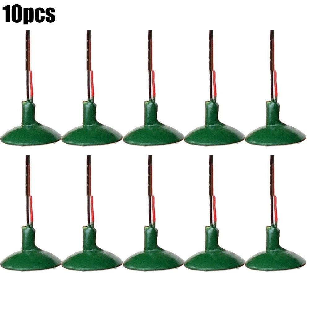 10pc LED Street Light Model Wall Lamp Posts for OO / HO Scale