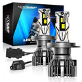 H4 LED Headlight Bulbs Conversion Kit 140W 30000LM 6500K for