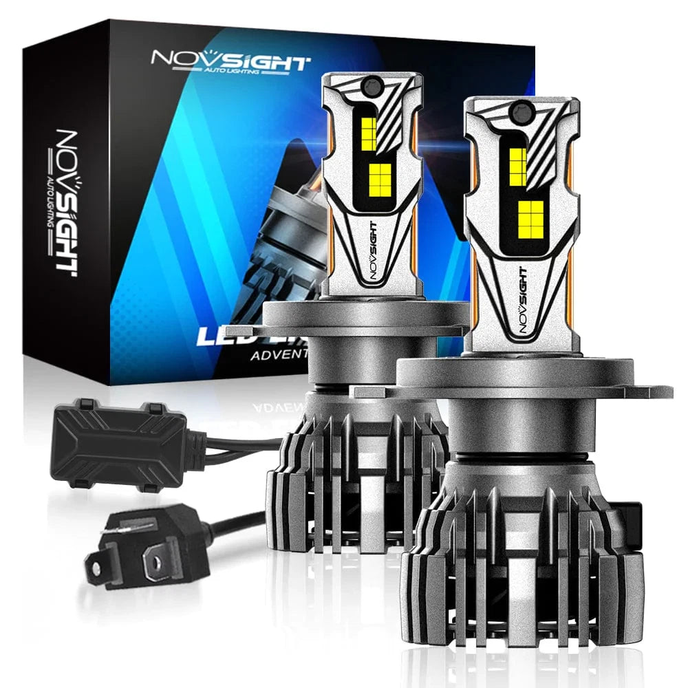 H4 LED Headlight Bulbs Conversion Kit 140W 30000LM 6500K for