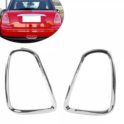 Transform Your For Mini For Cooper with Silver Tail Light Cover Trim 2PCS Set