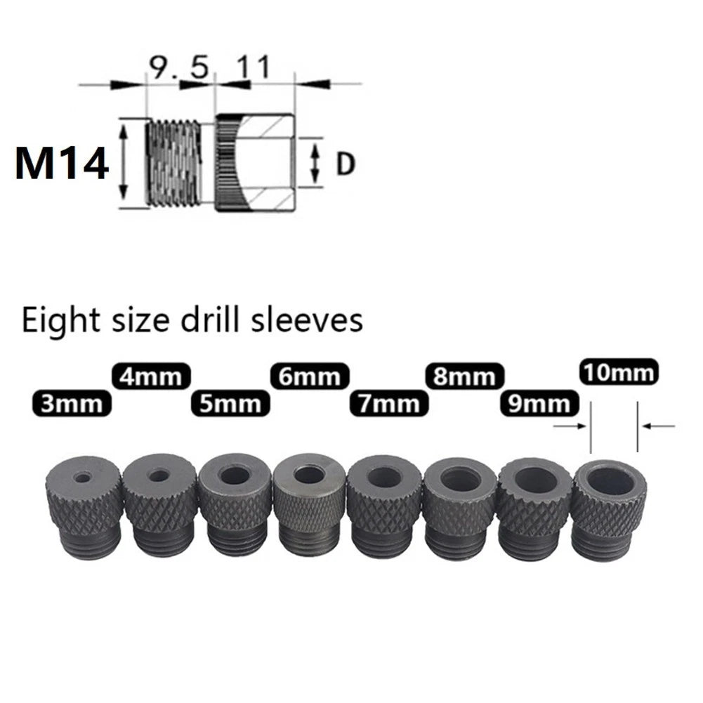 Drill Sleeve Bushing 3 In 1 Locator for Woodworking Drill (3-10mm)