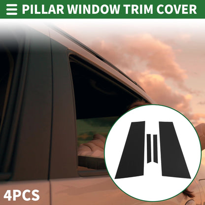 4 Pcs Door Pillar Window Trim Replacement for Mercedes CLS (2012–2014) Black
