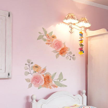 30x30cm PVC Floral Wall Stickers for Room Decor (No Part Numbers)