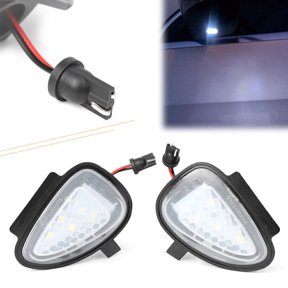 2pcs LED Car Under Side View Mirror Puddle Light Lamp Fit Golf 6 Touran