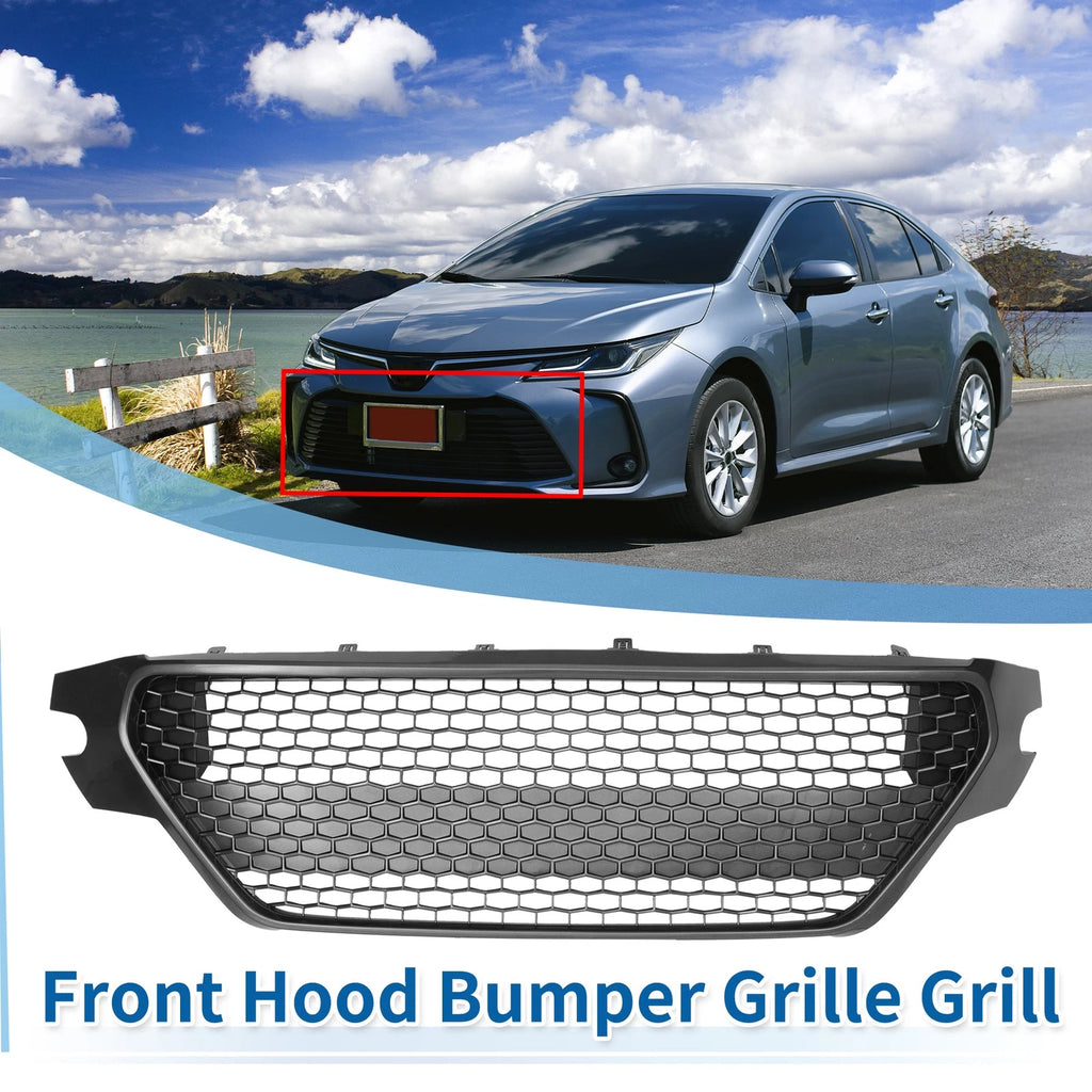 Front Hood Bumper Grille Grill Replacement for Toyota Corolla SE (2020–2022)