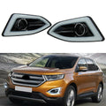 LED Daytime Running Lights DRL Amber White for Ford Edge (2015–2018)
