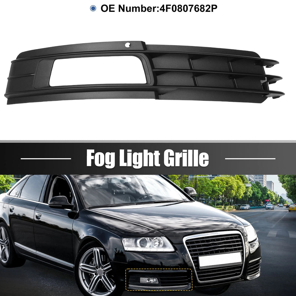 Right Fog Light Mesh Grille Replacement for Audi A6 C6 Avant (2008–2011)
