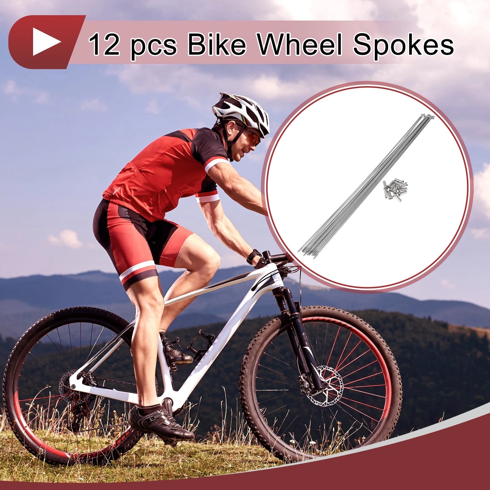 14G Bicycle Wheel Spokes 299mm 304 Stainless Replacement Set for (2005–2015)