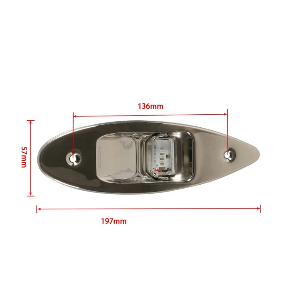 2X LED Navigation Side-Tear Drop Lights for Boat (IP66)