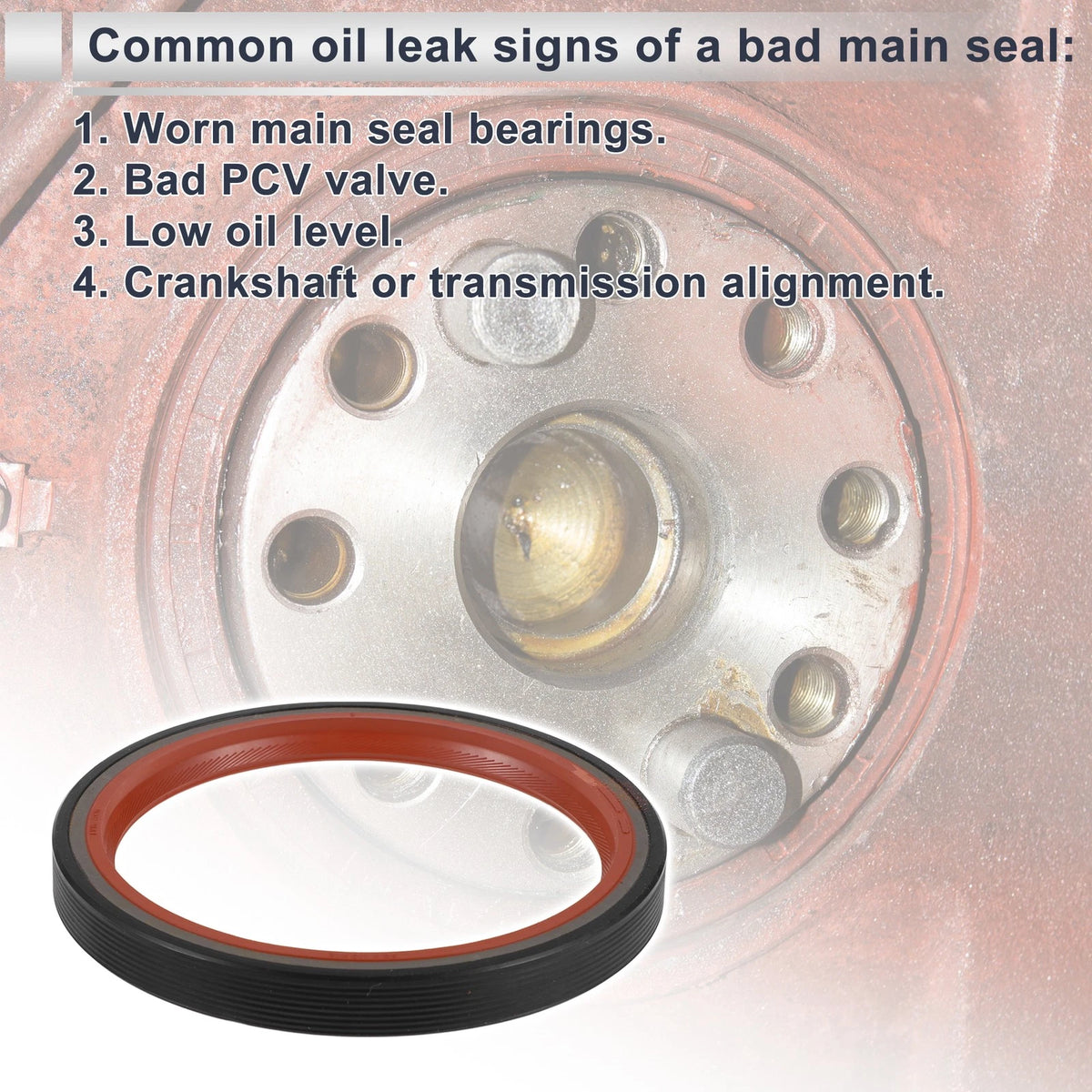 Crankshaft Oil Seal Rear Replacement for BMW 120i 2007-2010 Z4 X3 X5