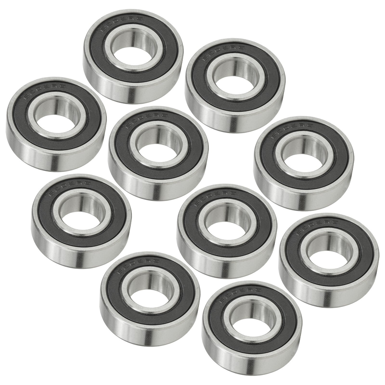 Rubber Sealed Ball Bearing Replacement for Caltric 35x15x11mm (6202-2RD)