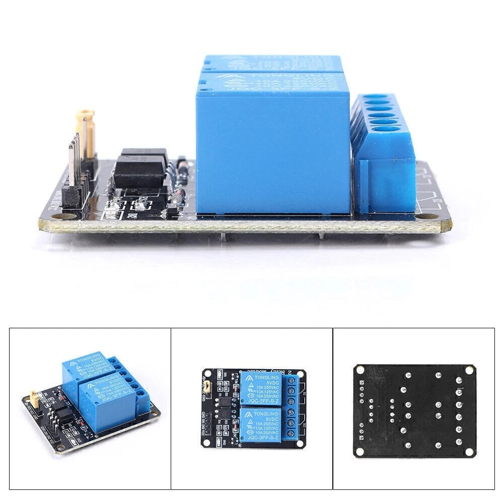 2X 5V Two Channel Relay Module with Optocoupler for PIC AVR DSP ARM