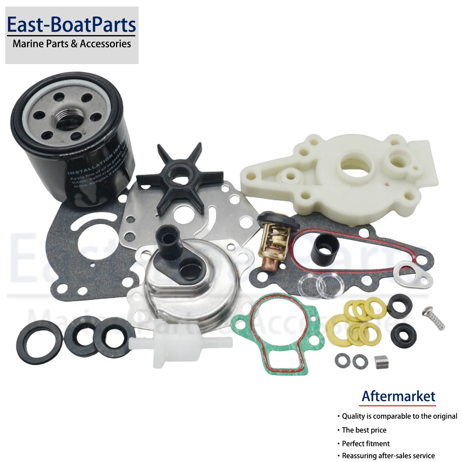 Service Kit with Impeller for Mercury F8 F9.9 F13.5 F15 (Models) 46-42089A5