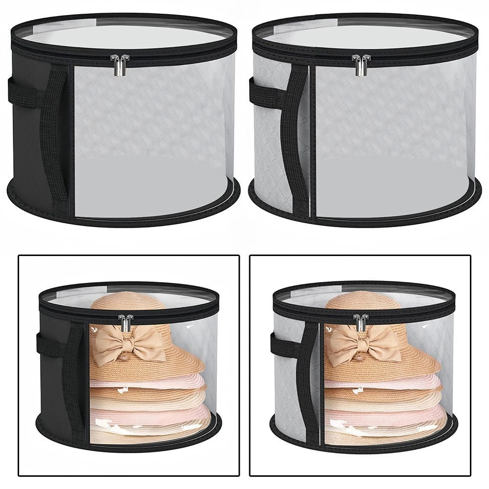 Travel Friendly Hat Storage Bag with Reinforced Handle