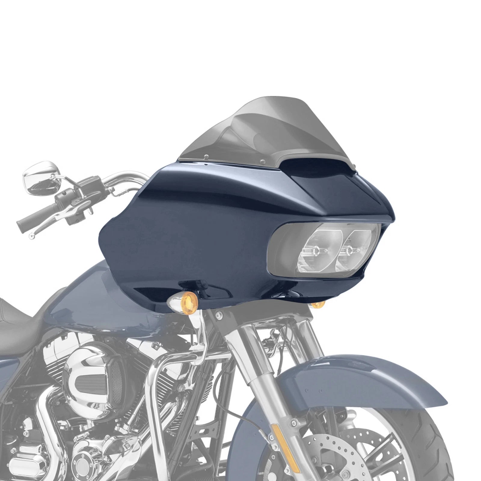 Inner Outer Fairings for Harley Road Glide (2014–2023) 4" Stretched Saddlebags