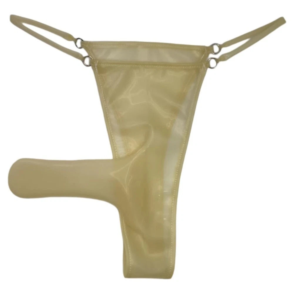 Latex Thong for Men - See Through Fitted Cut